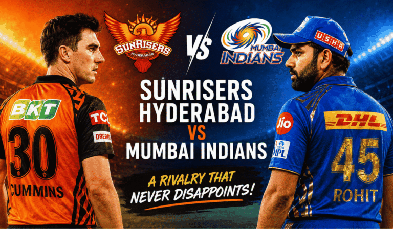 Sunrisers Hyderabad vs Mumbai Indians Timeline
