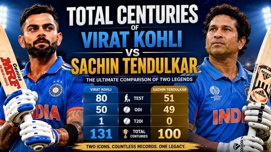 Total Centuries of Virat Kohli