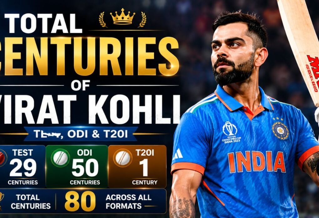 Total Centuries of Virat Kohli