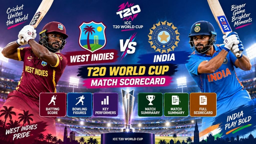 West Indies Cricket Team vs India National Cricket Team Match Scorecard