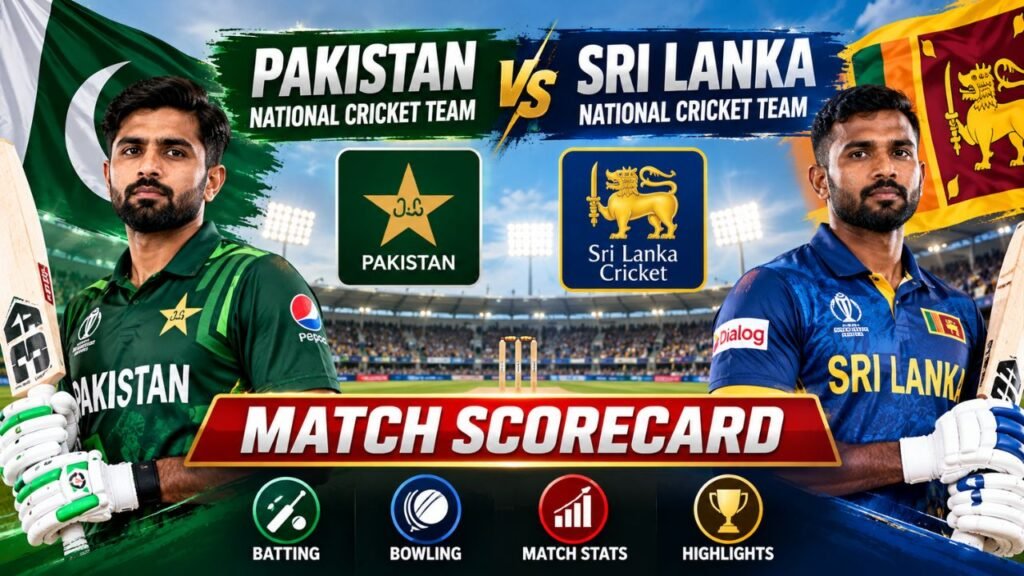 Pakistan National Cricket Team vs Sri Lanka National Cricket Team Match Scorecard