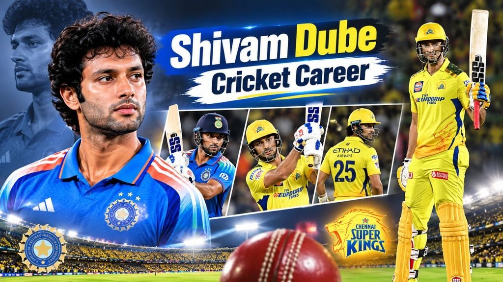 Shivam Dube Height in Feet
